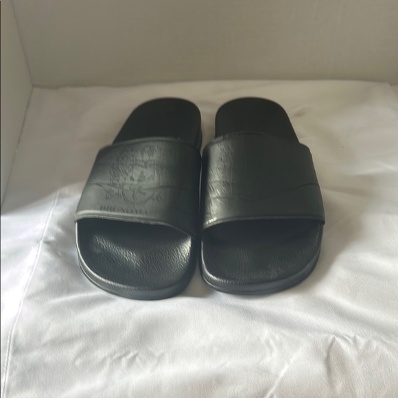 Bruno Magli Black Minimalist Sandals - Picture 1 of 6